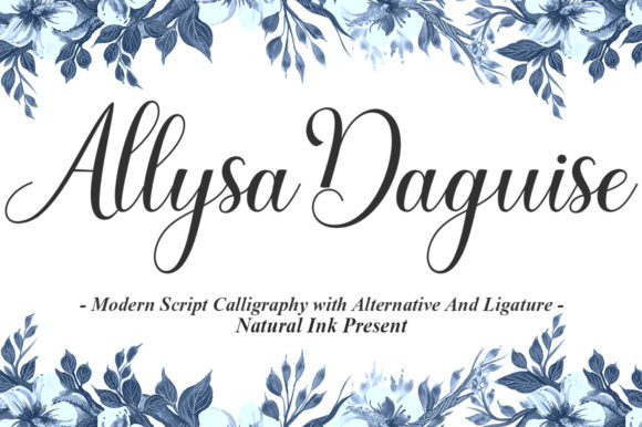 Allysa Daguise: A Script Font for Editorial Elegance