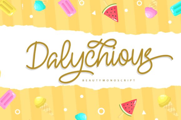 Dalychious: A Script Font for Editorial Elegance