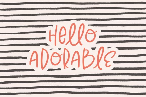 Hello Adorable: A Playful Handwritten Font for Web Design