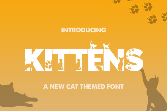 Kittens Silhouette: A Font for the Soul of Editorial Design