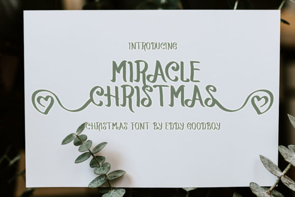Miracle Christmas: A Script Font for Editorial Magic