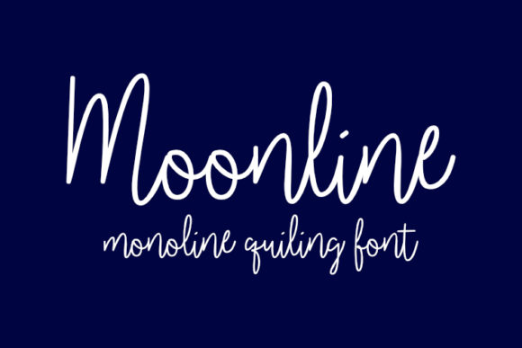 Moonline Script Font for Crafters and Designers