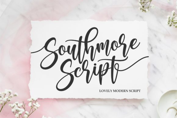 Southmore: A Script Font for Crafting with Heart