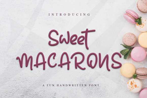 Sweet Macarons: A Playful Script Font for Branding and Design