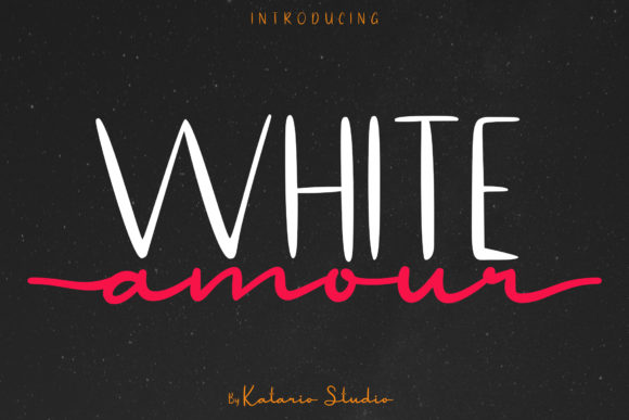 White Amour: A Versatile Script Font for Editorial Design